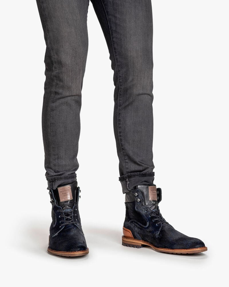 Veterboot pony blauw