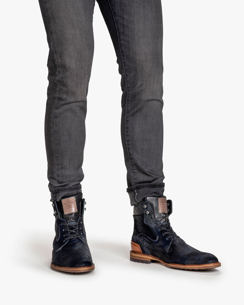 Veterboot pony blauw