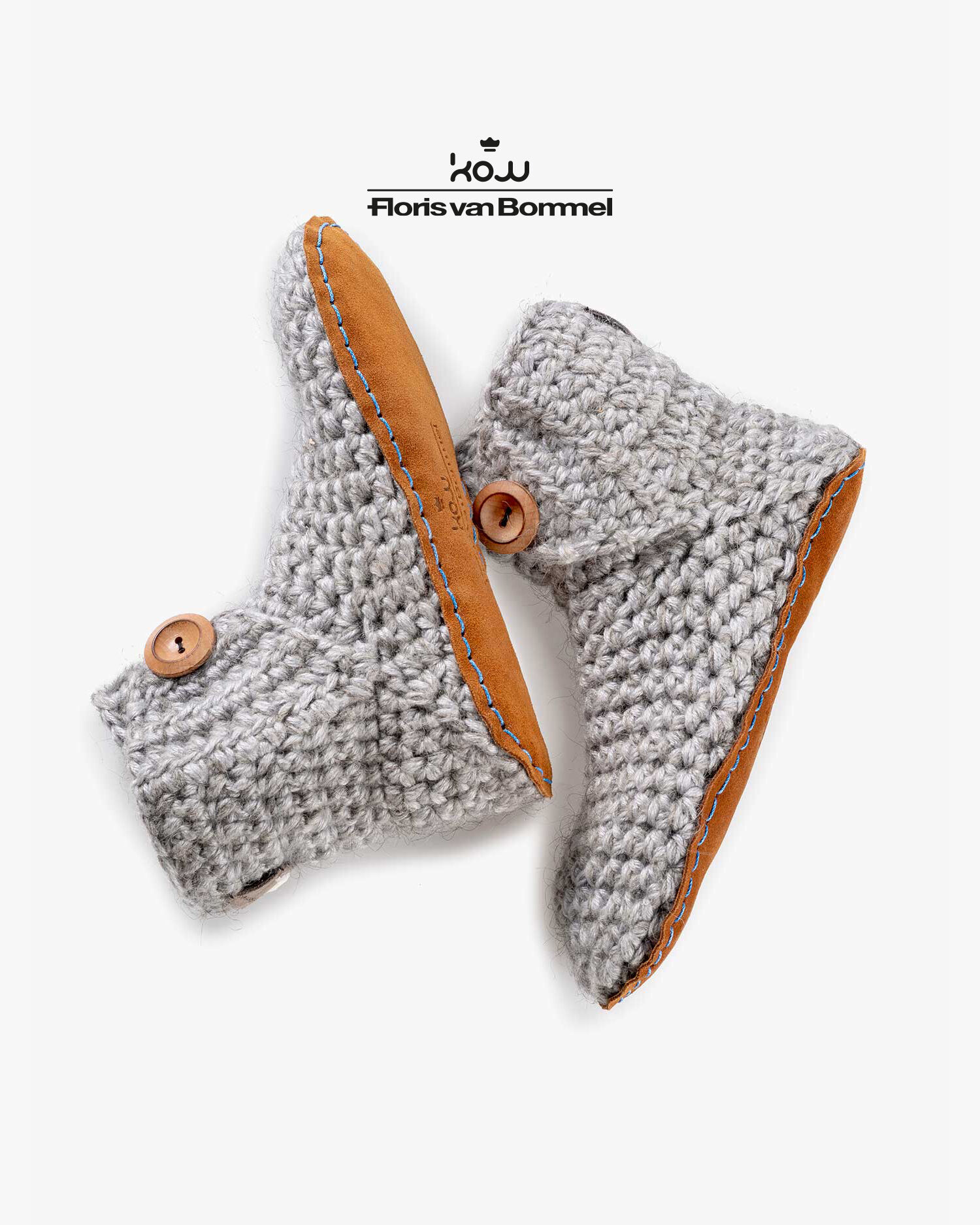 Kingdom Of Wow Sloffen grijs | Floris van Bommel®