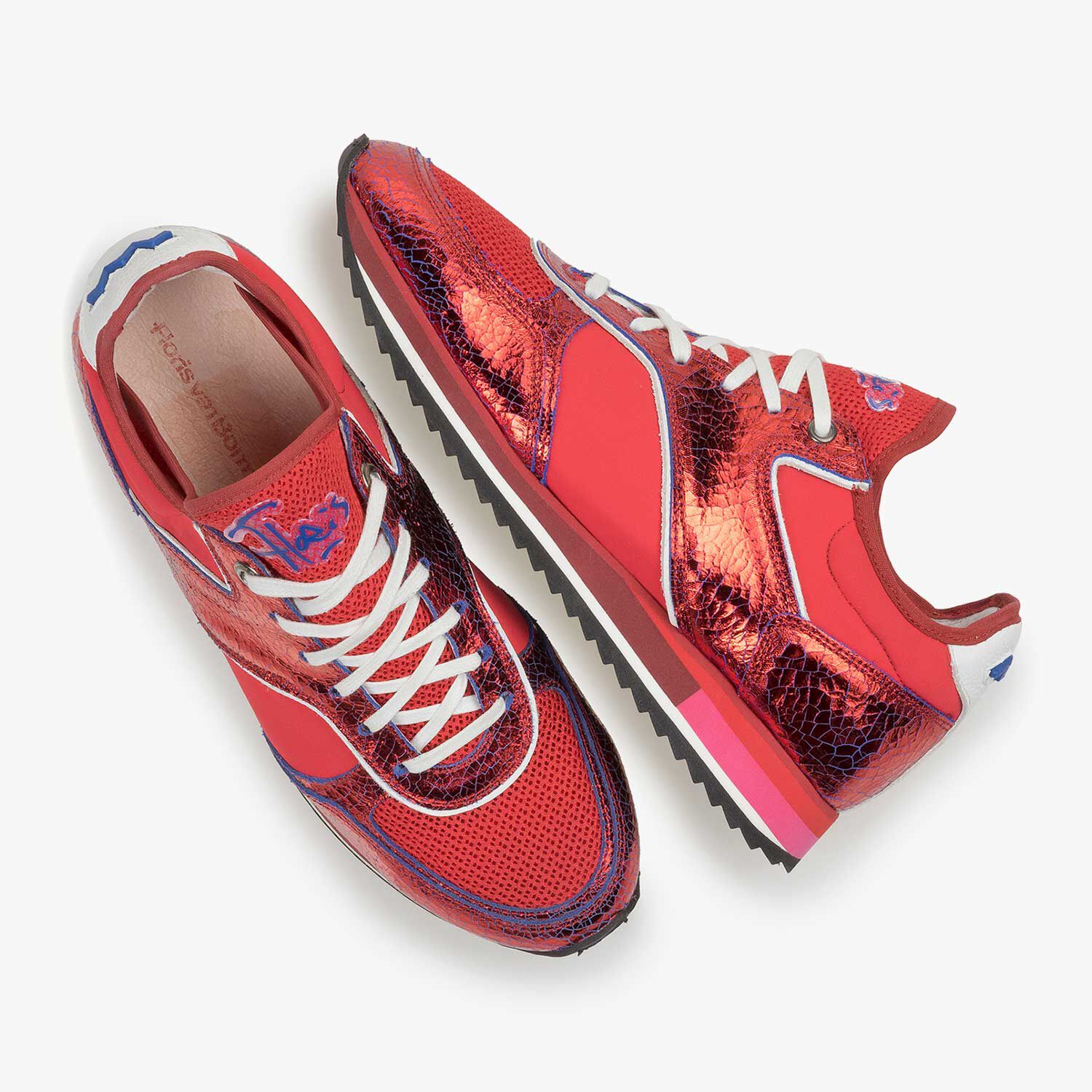 Superstar metallic 2024 dames rood