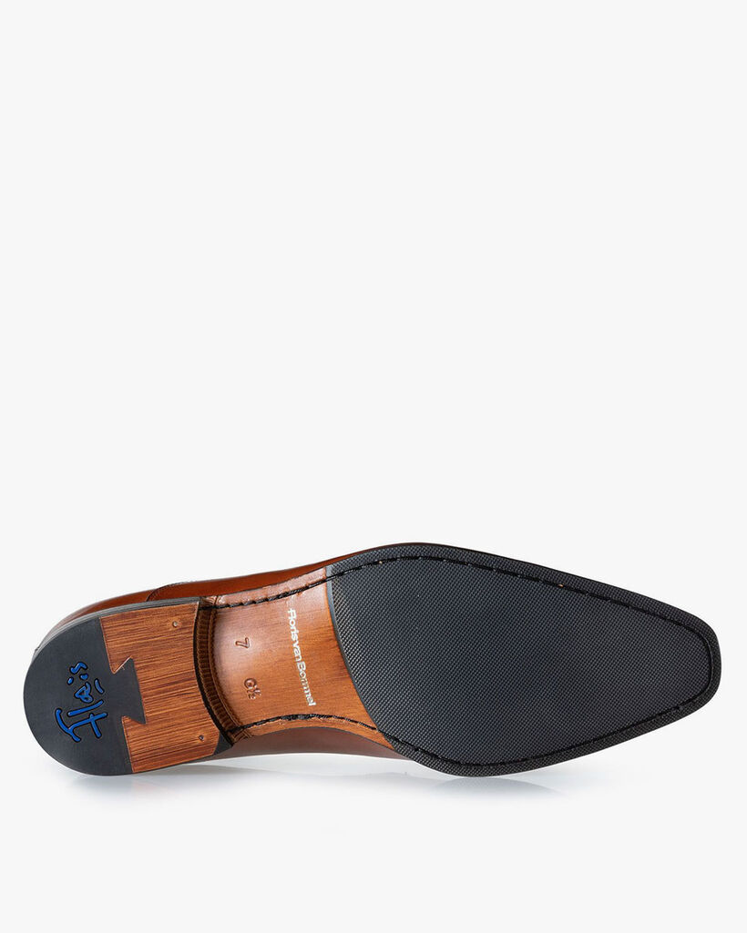 Veterschoen kalfsleer cognac