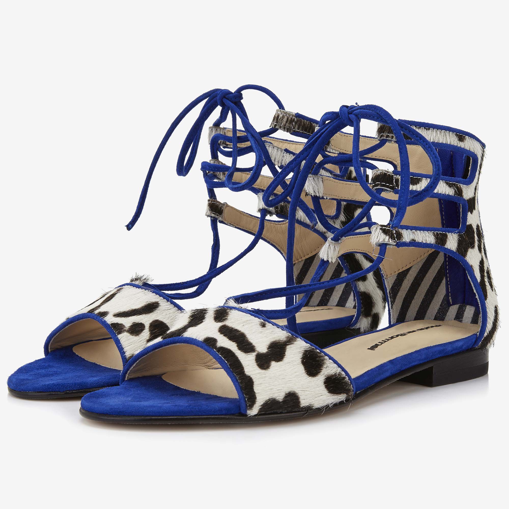 Animalprint leren dames sandaal 85083/00 Floris van Bommel
