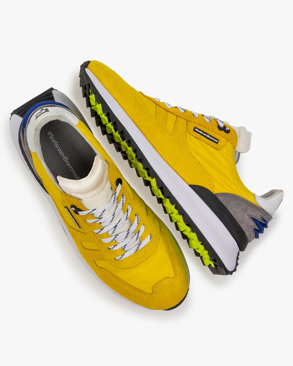 Sneaker suède geel SFM-10116-70-01 | Floris van Bommel Official®