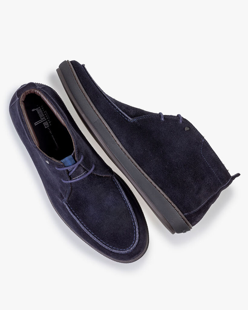 Veterboot su&egrave;de donkerblauw