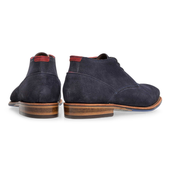 Veterboot su&egrave;de blauw