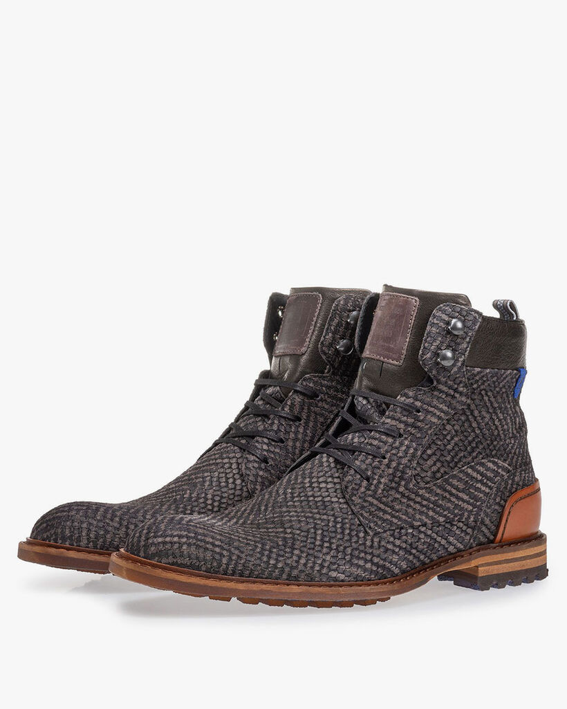 Crepi boot grijs met print