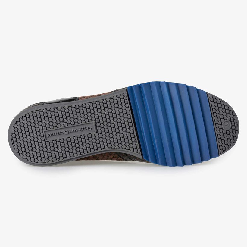 Floris van Bommel bruine leren heren sneaker
