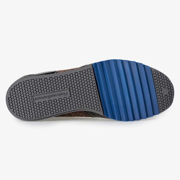 Floris van Bommel bruine leren heren sneaker