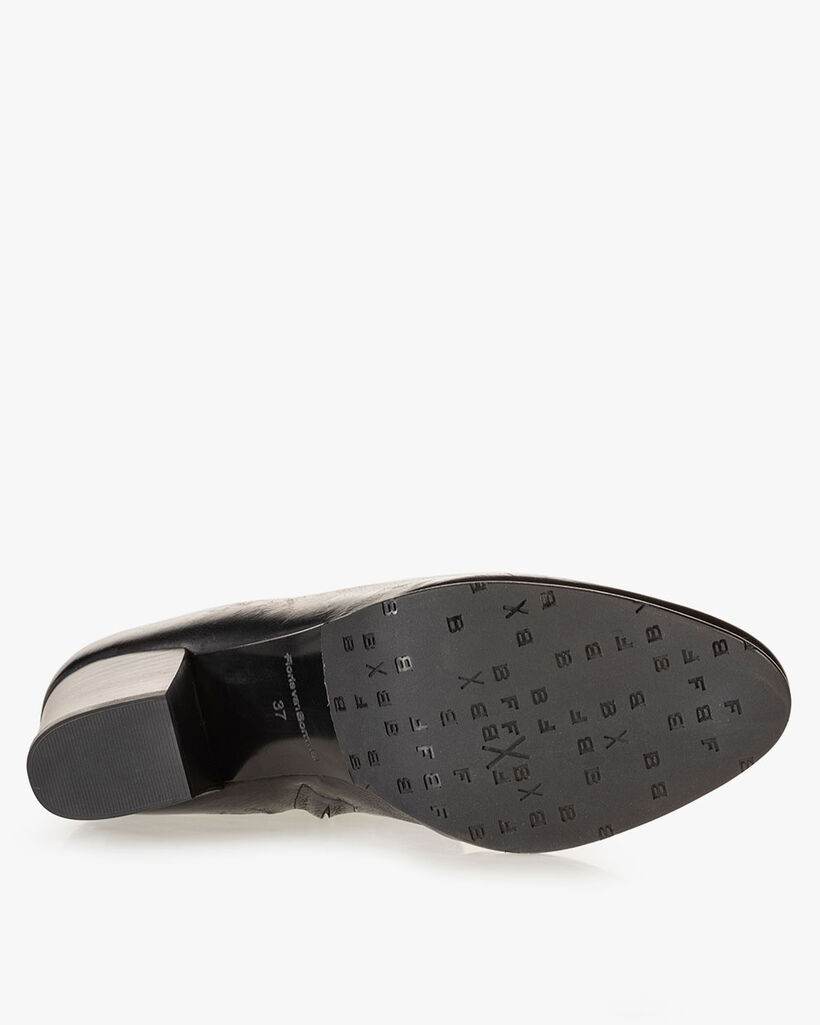 Ankle boot nappa leather black