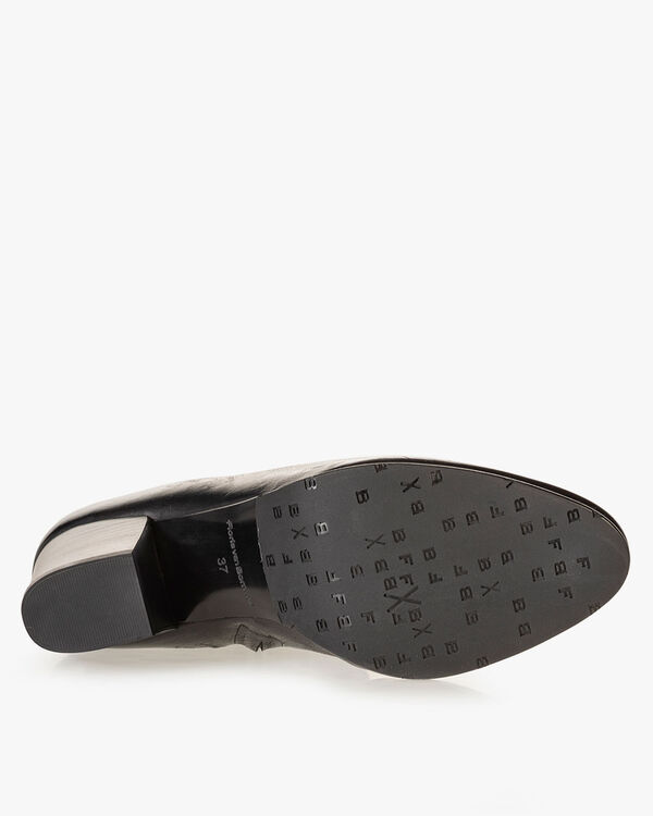 Ankle boot nappa leather black