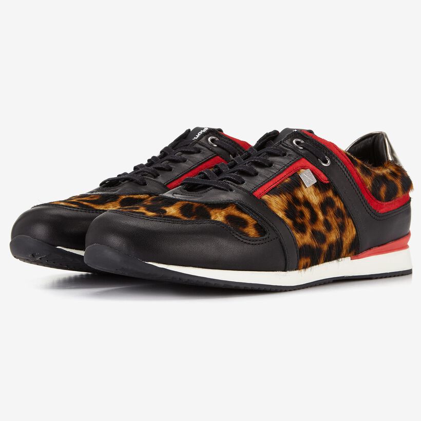 Floris van Bommel animalprint dames sneaker