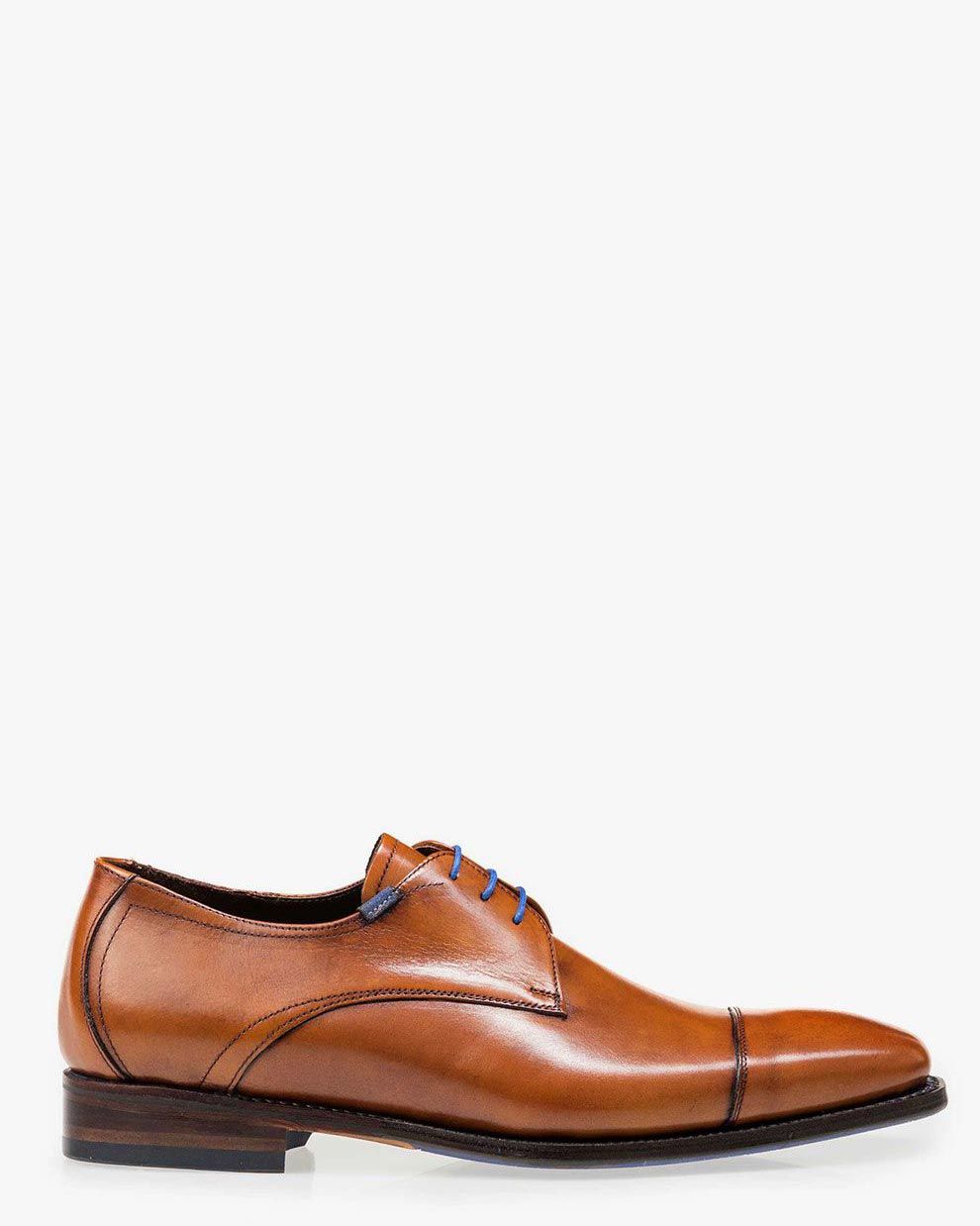 Lace up shoes men De Loper 04.00 Cognac Floris van Bommel