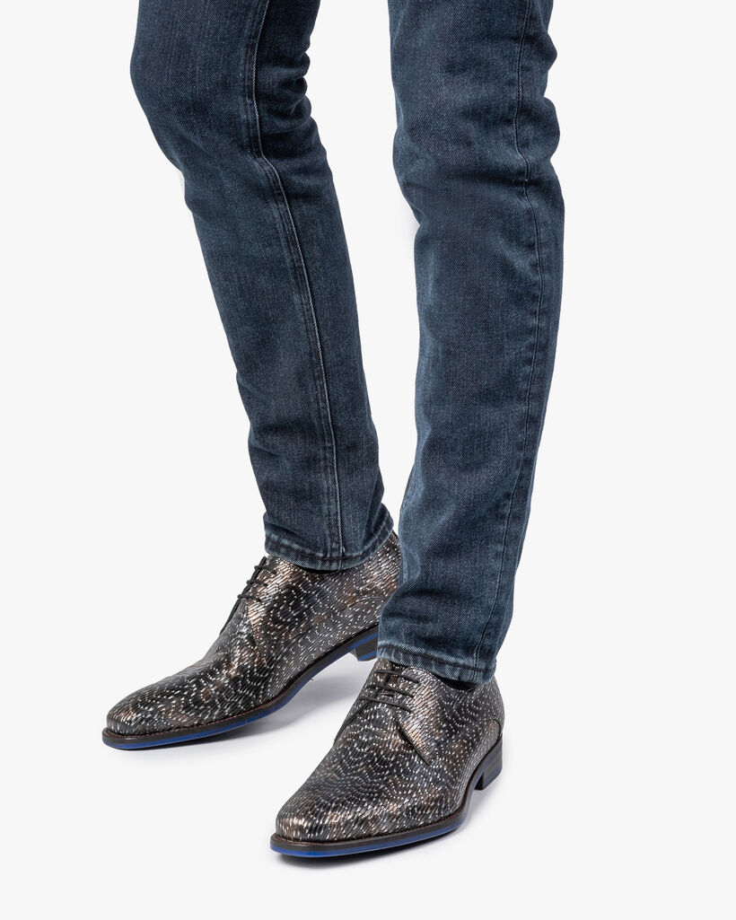 Veterschoen metallic brons