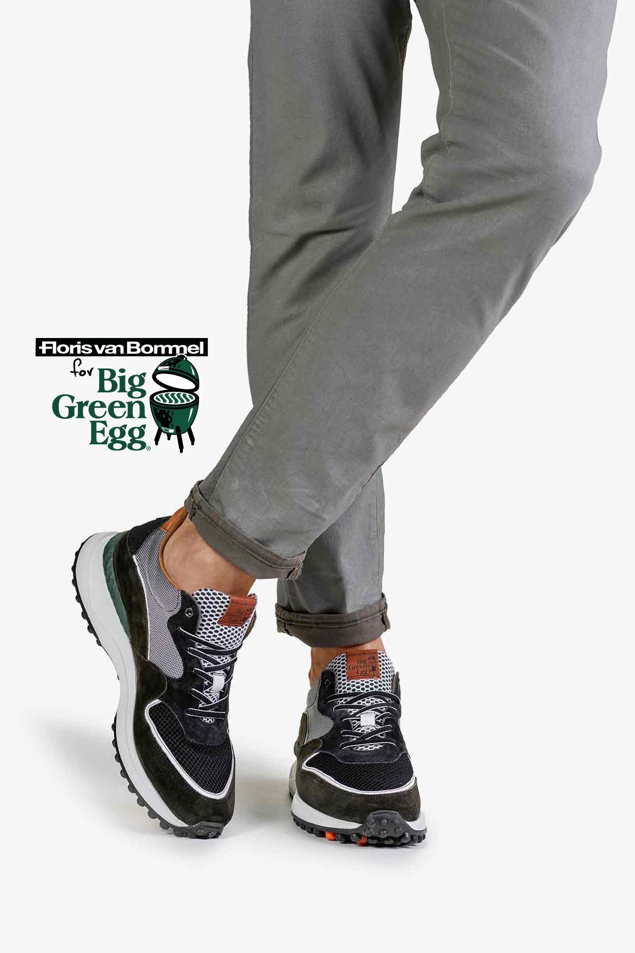 Noppi sneaker suède groen SFM-10060-51-01 | Floris van Bommel®