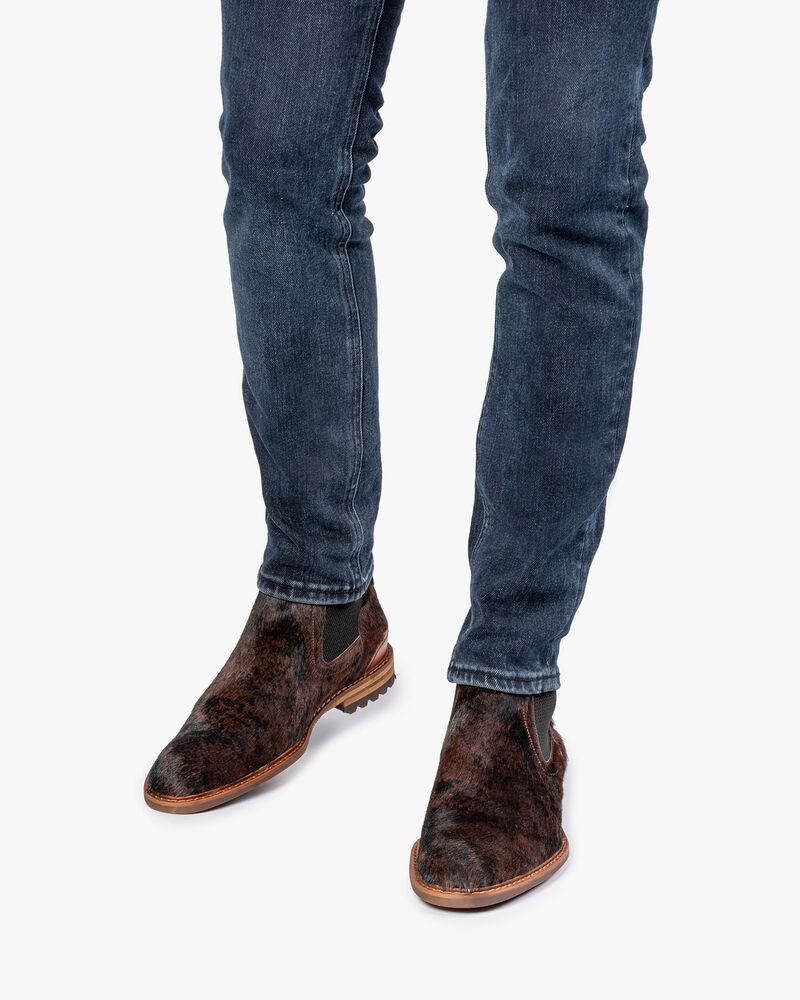 Chelsea boot pony style brown