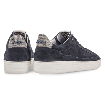 Dark blue suede leather sneaker	