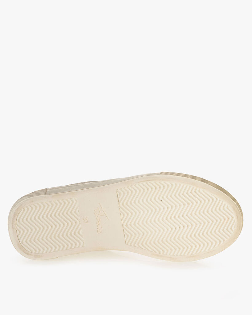 Sneaker geprint leer wit