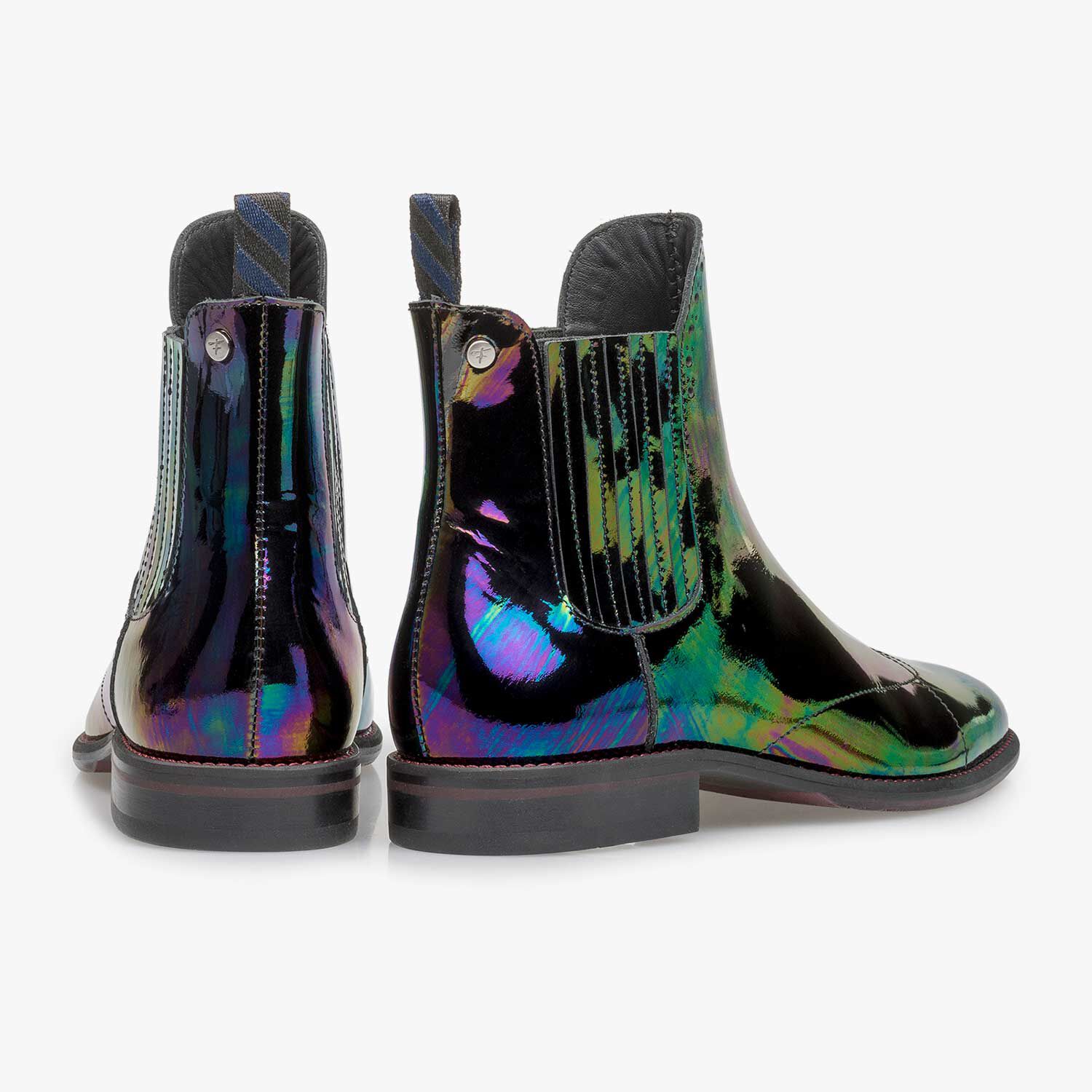 Shiny chelsea boots shop