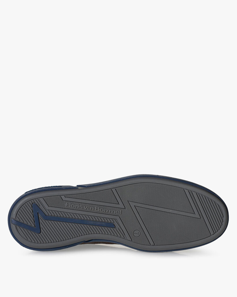 Sneaker leer donkerbruin