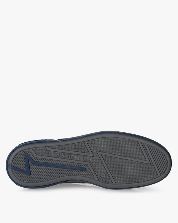 Sneaker leer donkerbruin