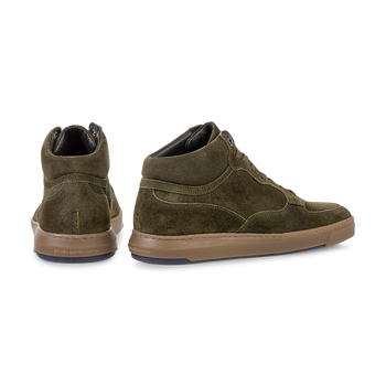 Sneaker suede dark green