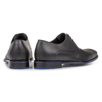 Lace shoe with print black