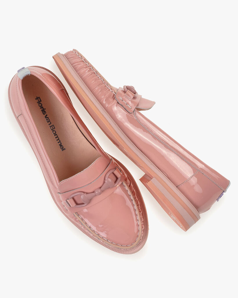 Loafer lakleer roze
