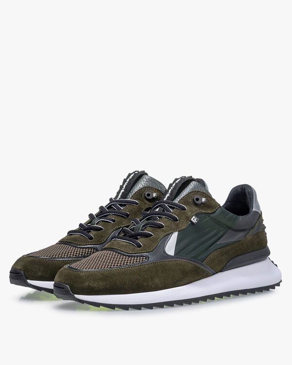 Sharki sneaker suede dark green