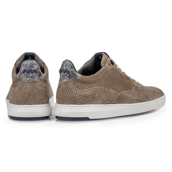 Sneaker geprint su&egrave;de zand