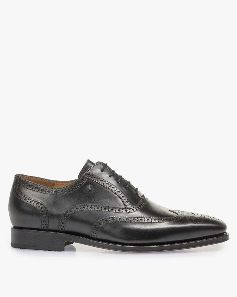 Black calf leather brogue