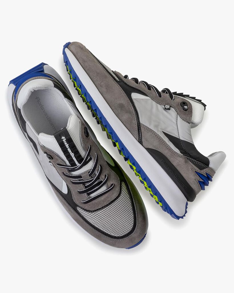 Sneaker su&egrave;de grijs