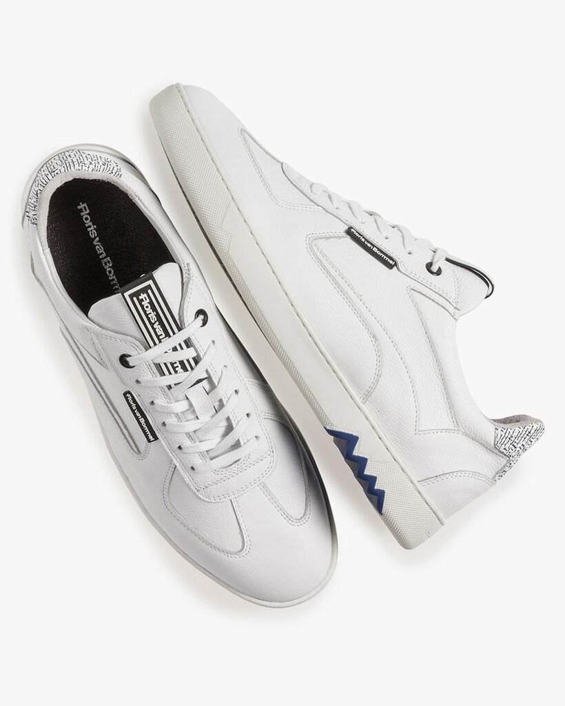 Witte kalfsleren sneaker