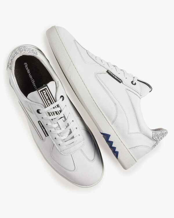 Witte kalfsleren sneaker