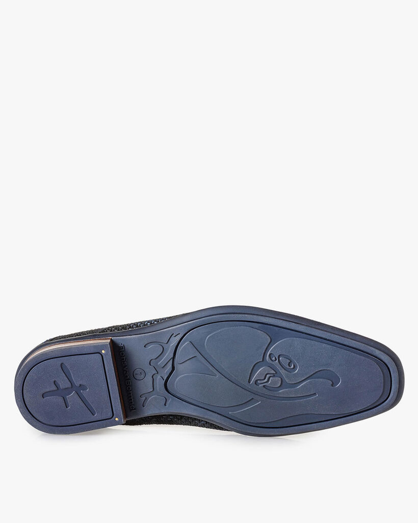 Veterboot blauw met print