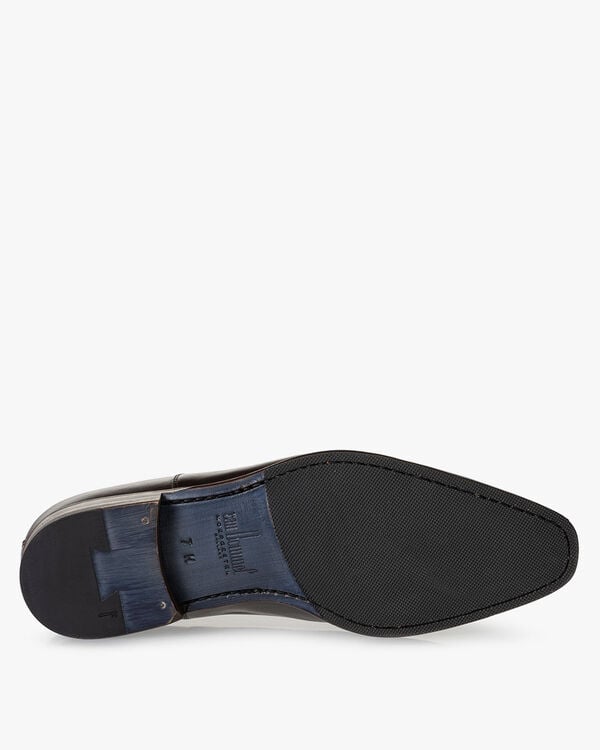 Lace shoe calf leather dark brown