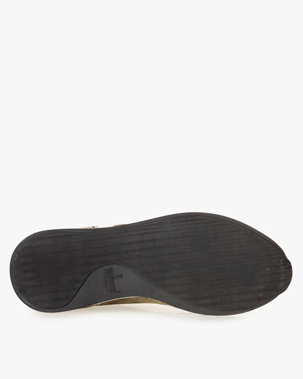 Sneaker groen su&egrave;de