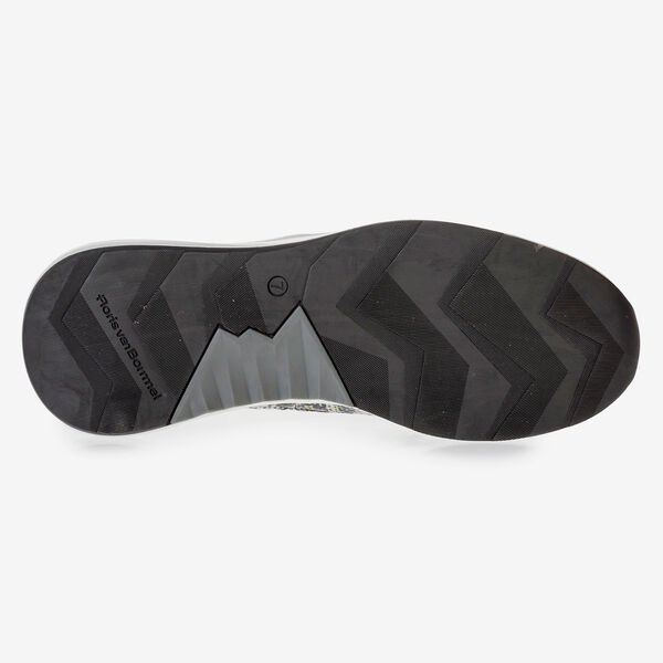 Multi-colour sneaker with grey and yellow print