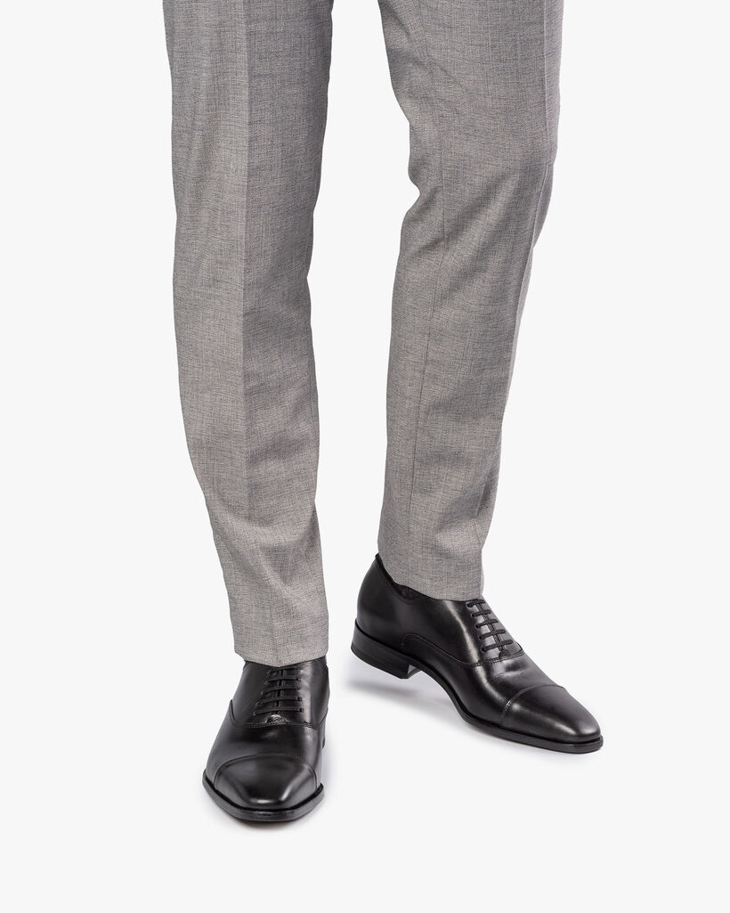 Veterschoen kalfsleer zwart