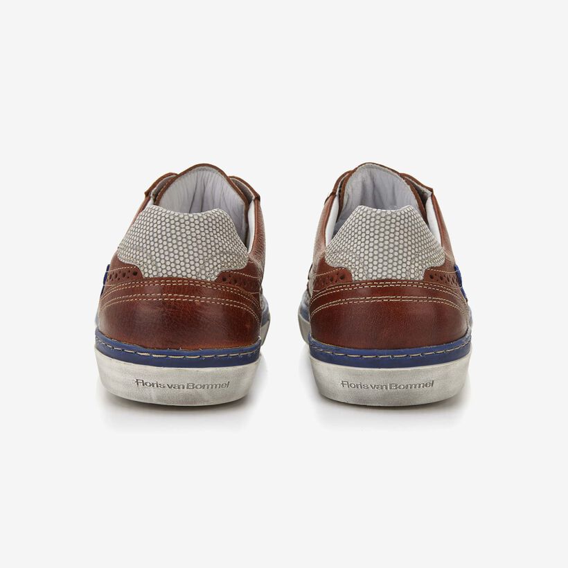 Floris van Bommel cognac leren heren sneaker