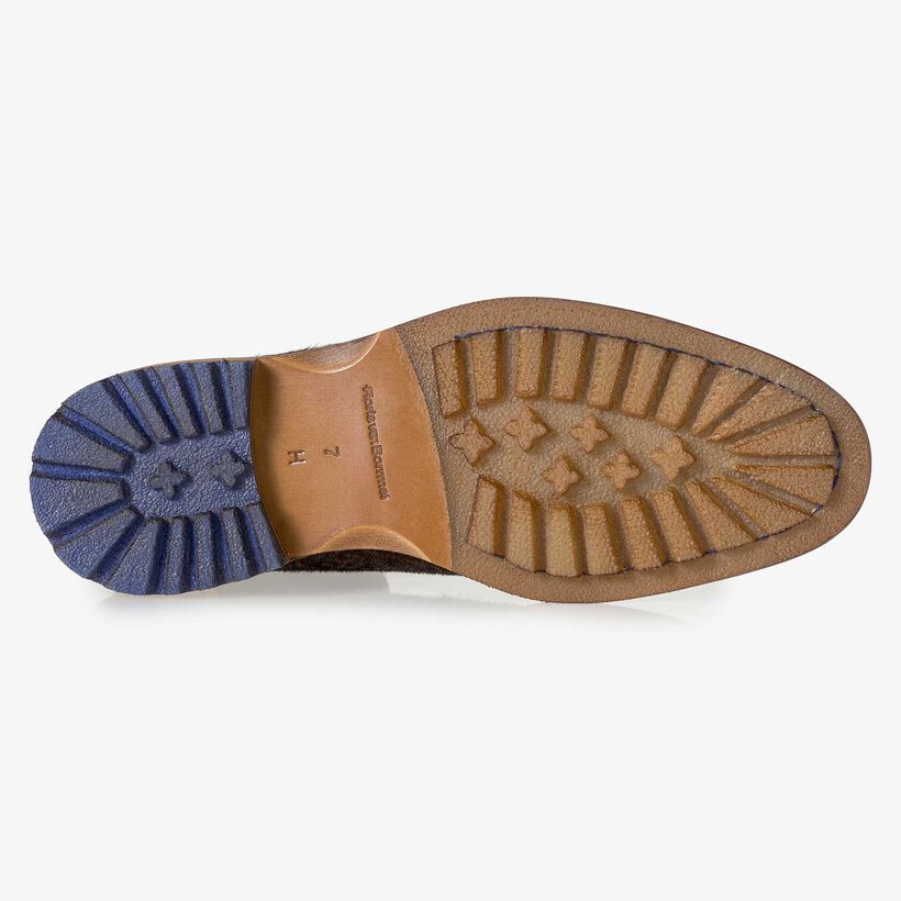 Premium pony veterboot cognac met print