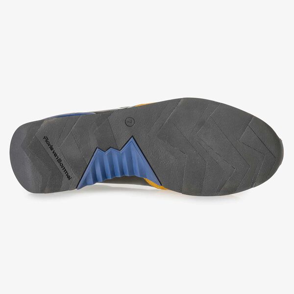 Multi-coloured suede leather sneaker