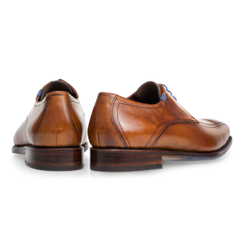 Veterschoen kalfsleer cognac