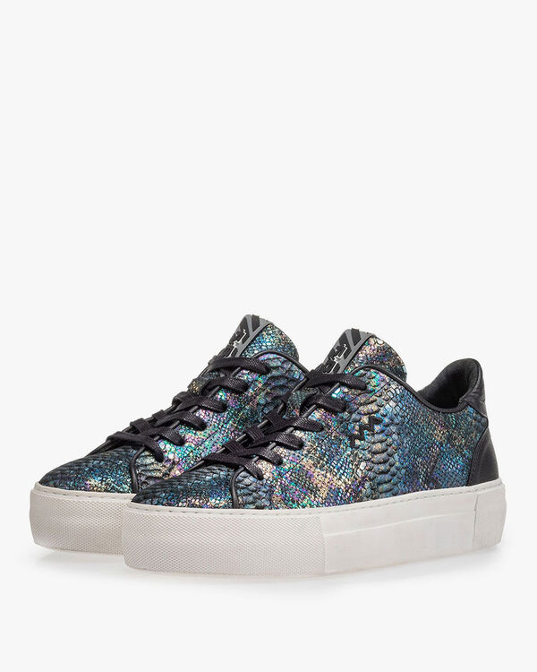 Sneaker snakeprint multi-colour