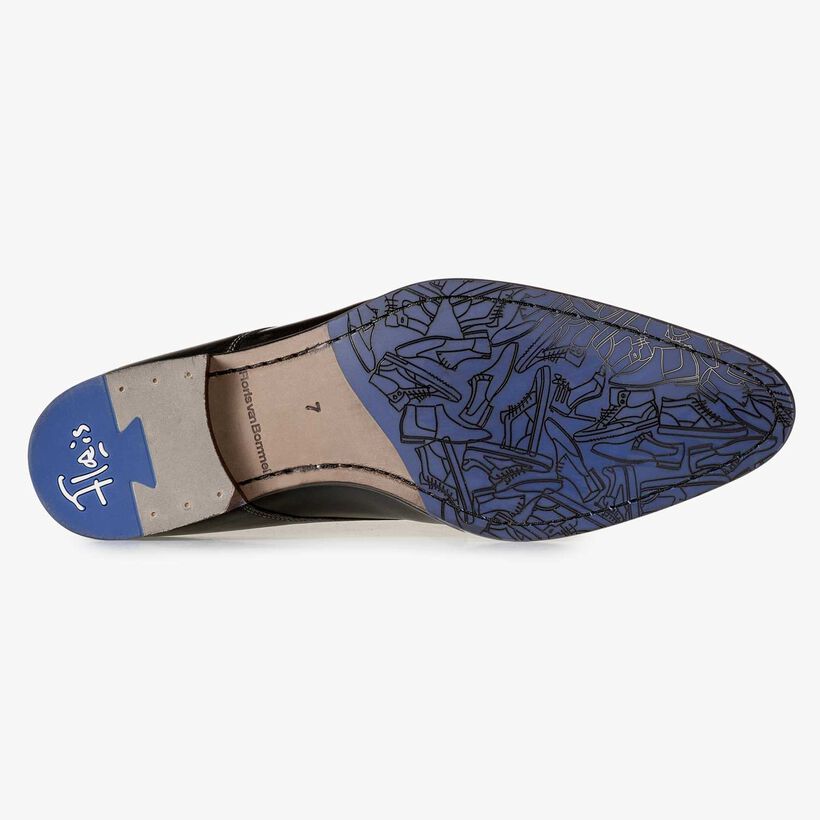 Zwarte brogue veterschoen van kalfsleer