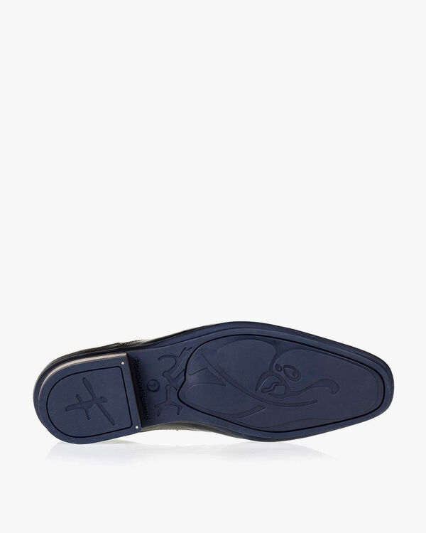 Veterboot kalfsleer zwart