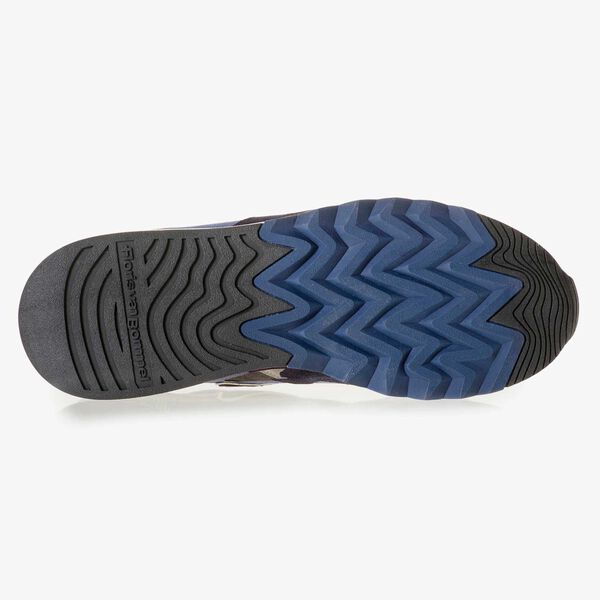 Su&egrave;de sneaker geel/blauw