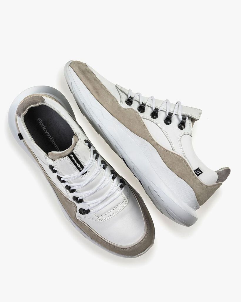 Bulki sneaker wit leer