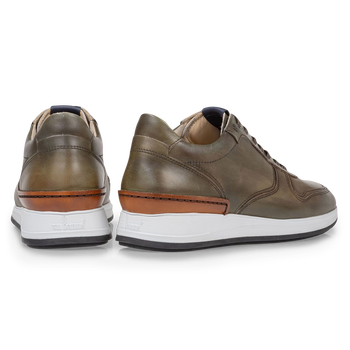 Sneaker kalfsleer groen