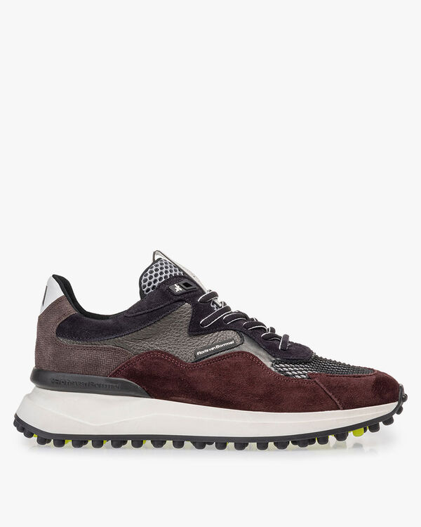 Noppi sneaker bordeauxrood/blauw