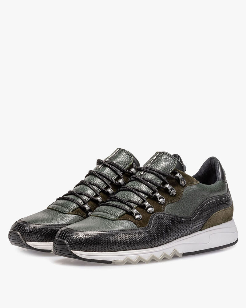 Sneaker leer groen